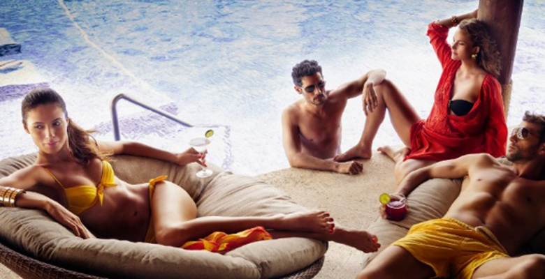 Relaxing by the pool, Barcelo Bavaro Beach Resort